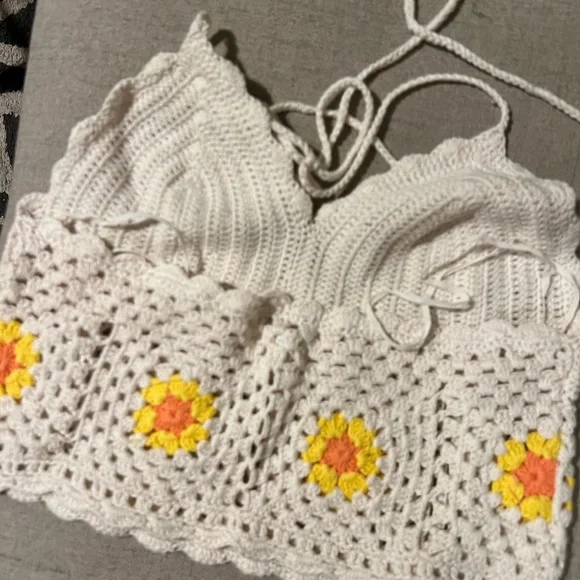 NWT aerie crochet crop top - Picture 3 of 5